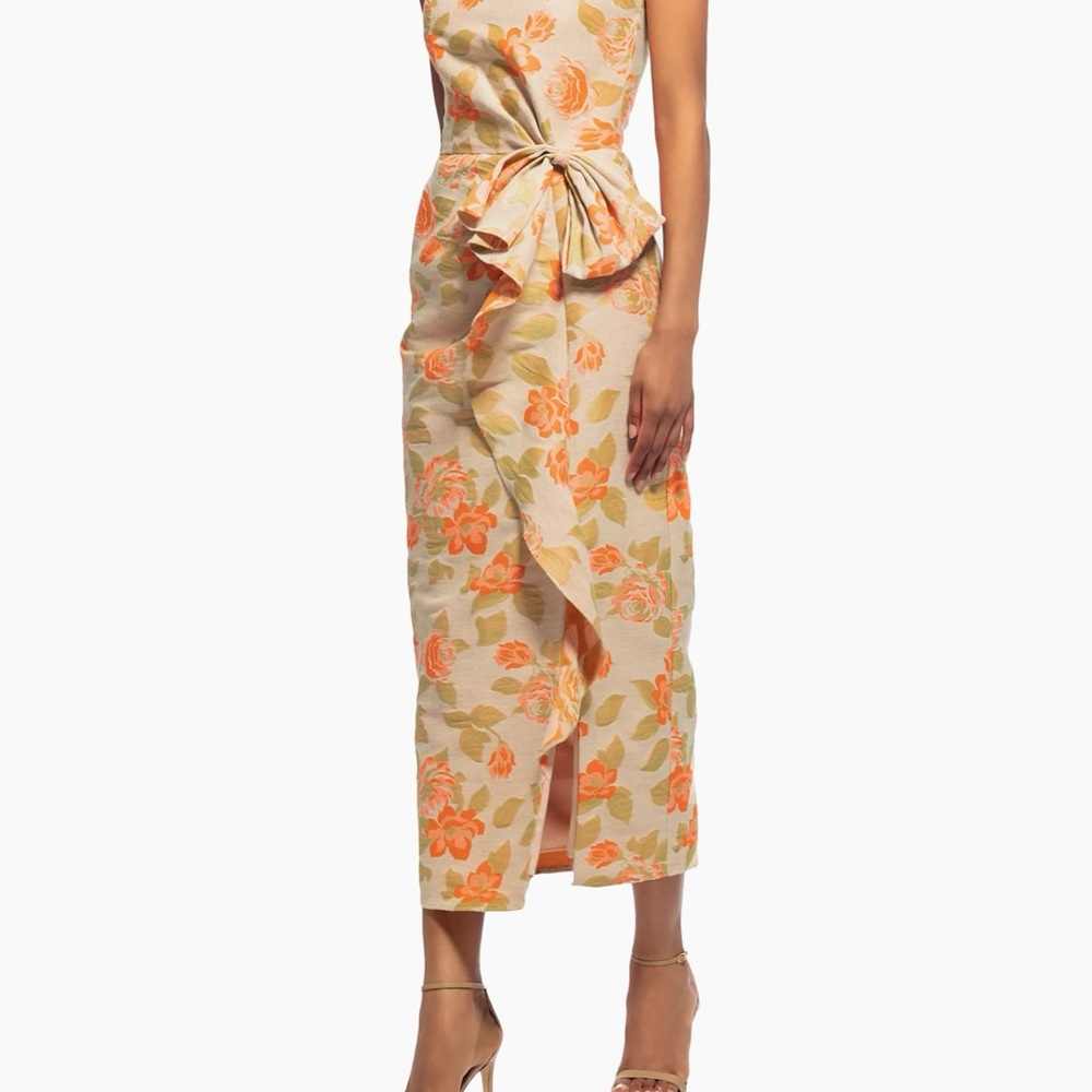 Shoshanna Merlin Dress CORAL BEIGE COLOR - Picture 2 of 7